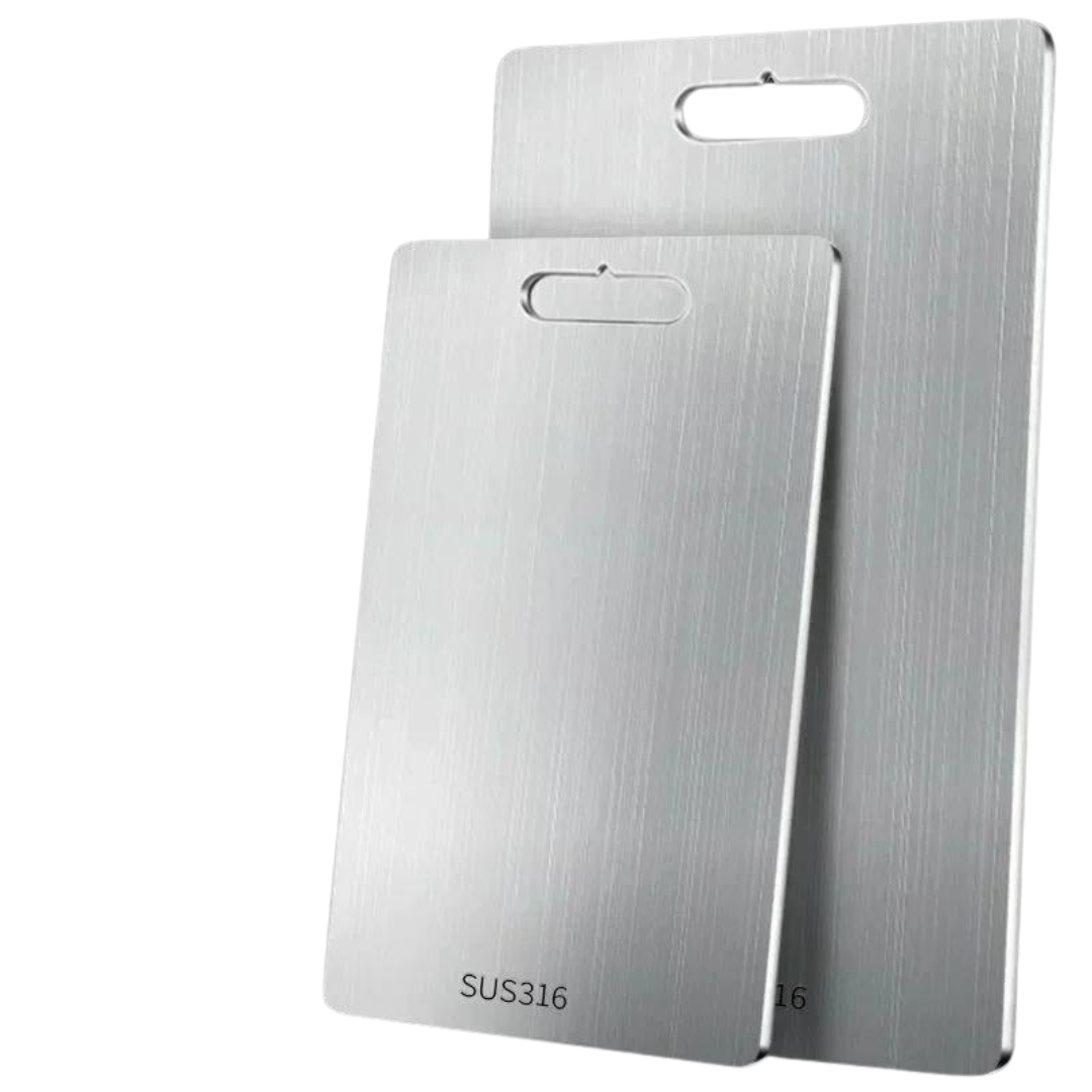 Tábua de Aço Inoxidável Durável e Prática na Cozinha