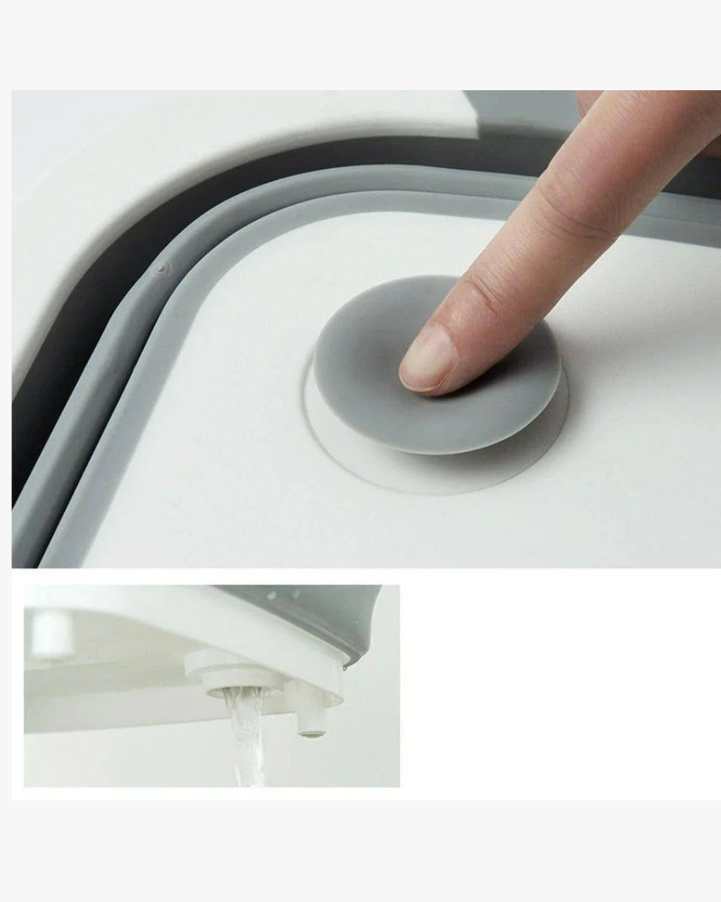 Tábua de Corte Dobrável 3 em 1 com Cesta de Drenagem