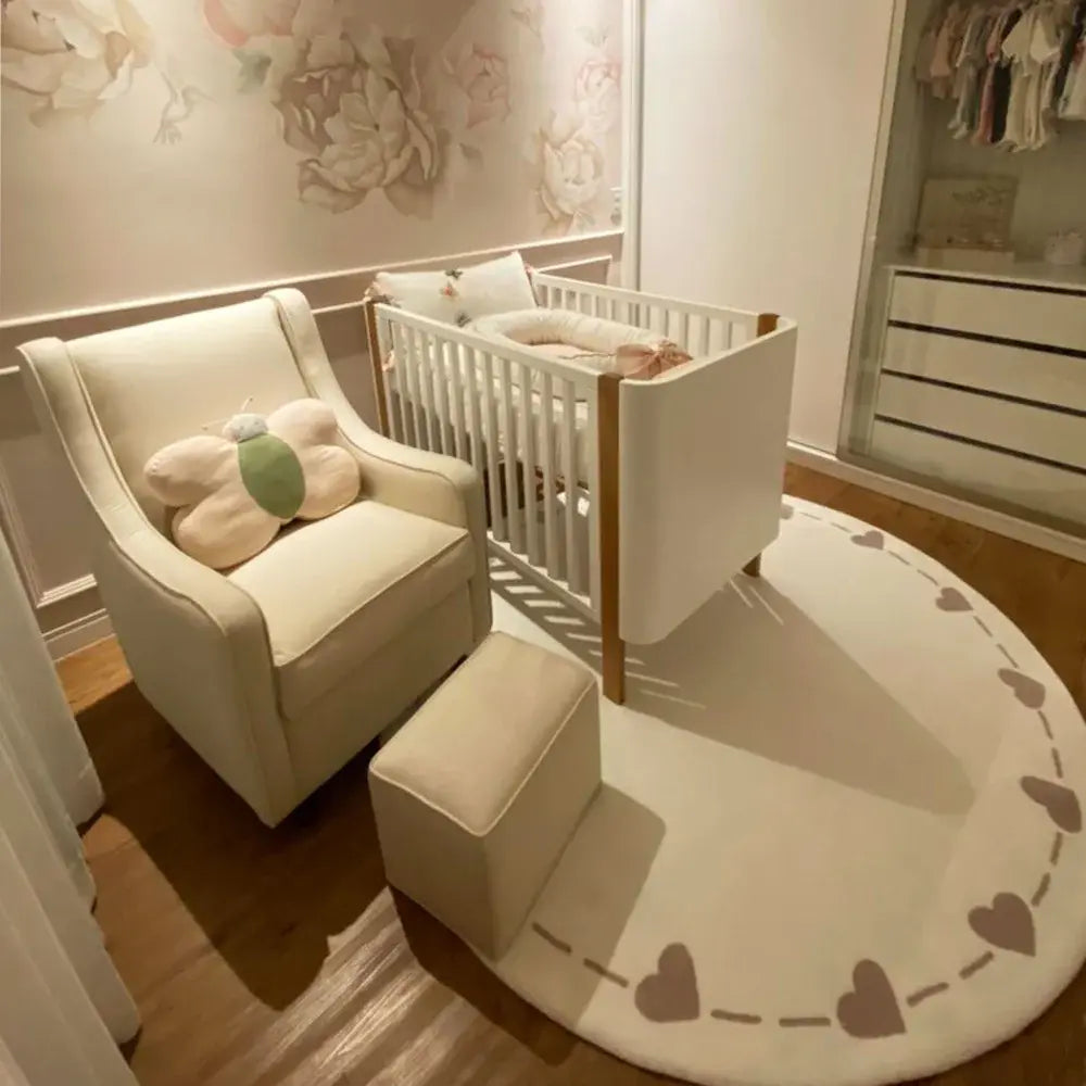 Tapete Infantil Redondo Coleção Amor Perfeito