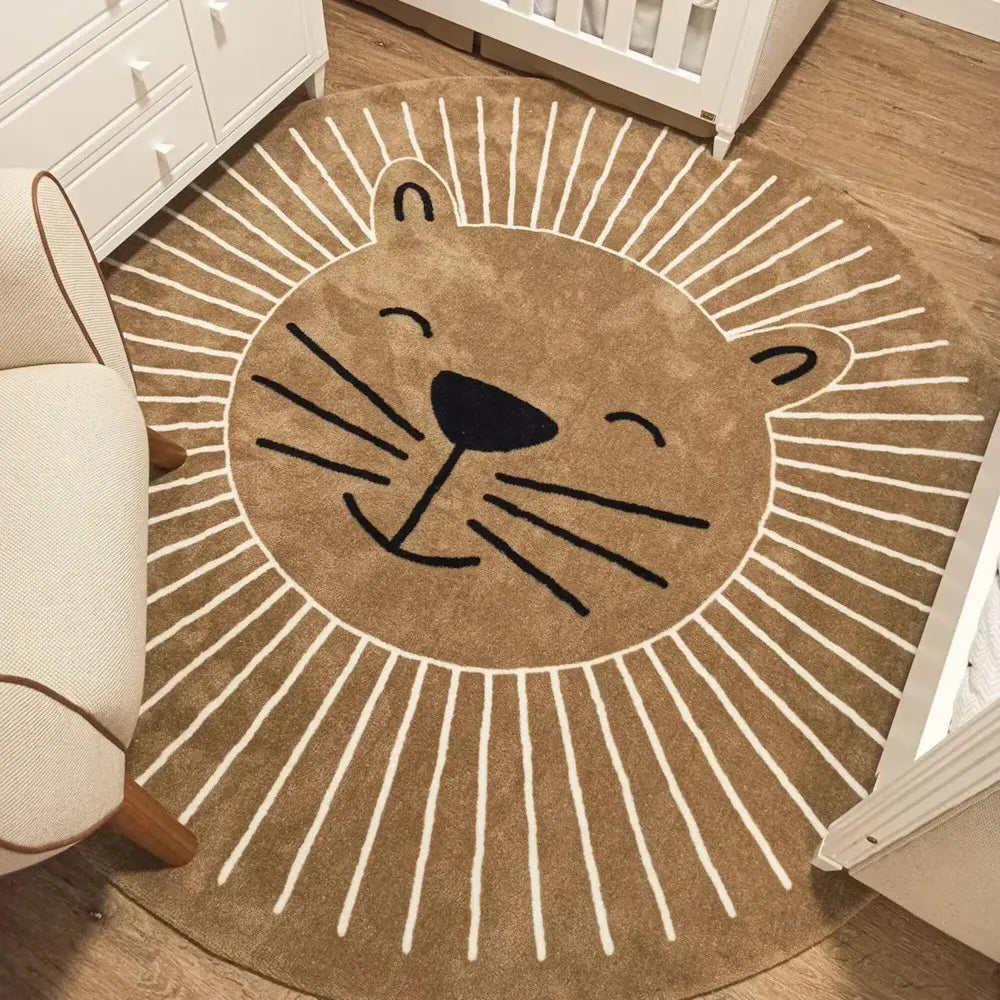 Tapete Infantil Redondo Coleção Safari Fun