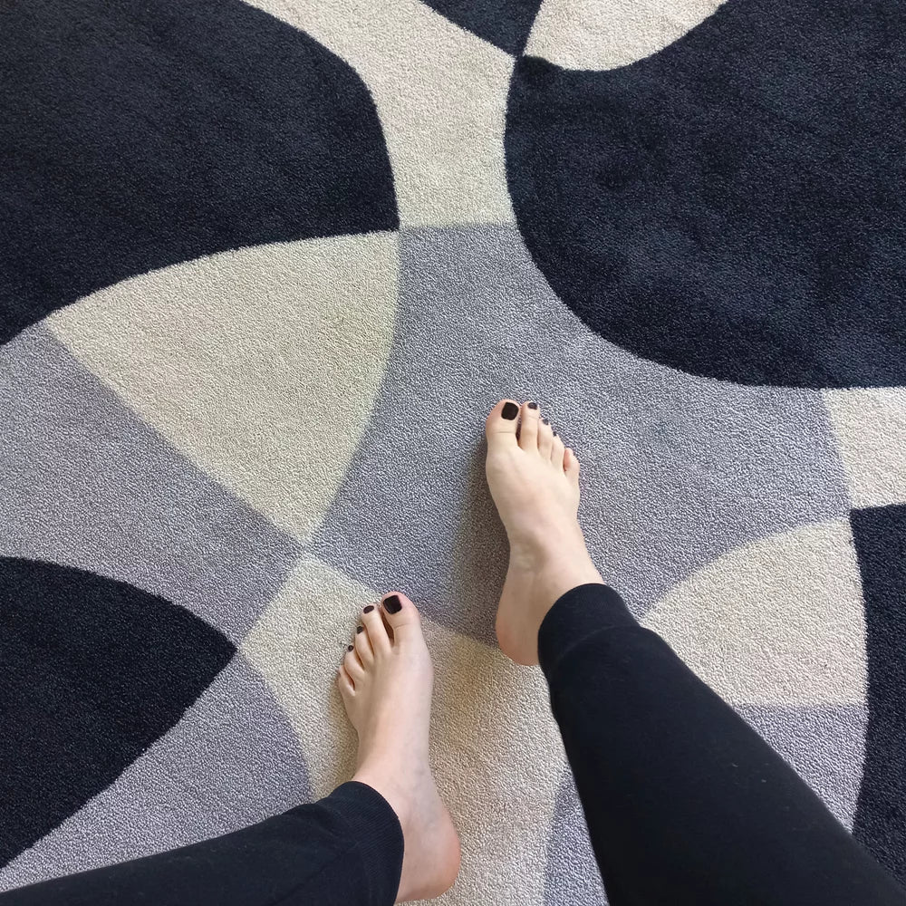 Tapete Orgânico Abstrato Grande - Coleção Flow