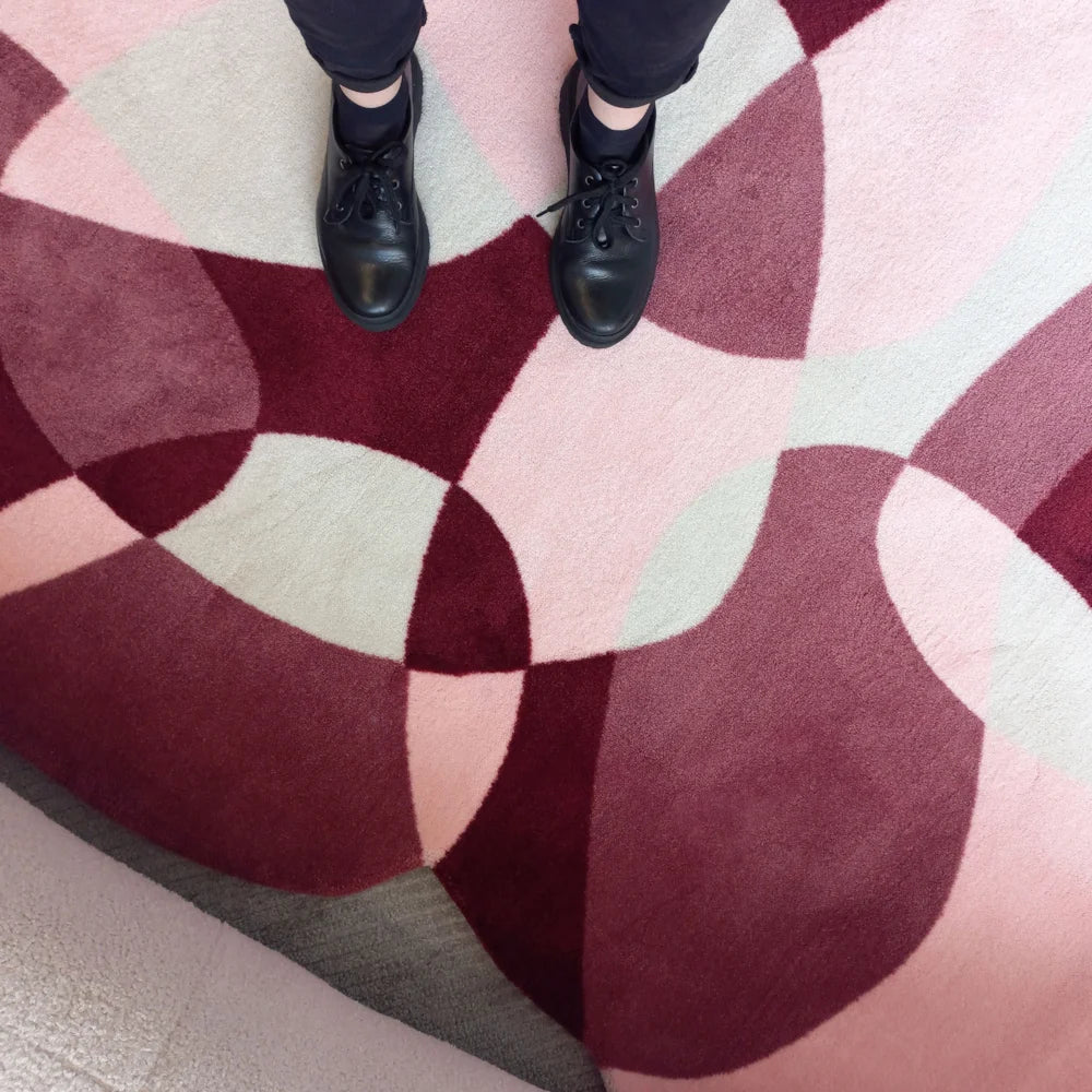 Tapete Orgânico Abstrato Grande - Coleção Flow