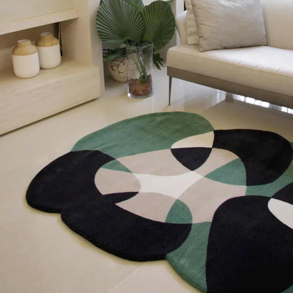 Tapete Orgânico Abstrato Grande - Coleção Flow