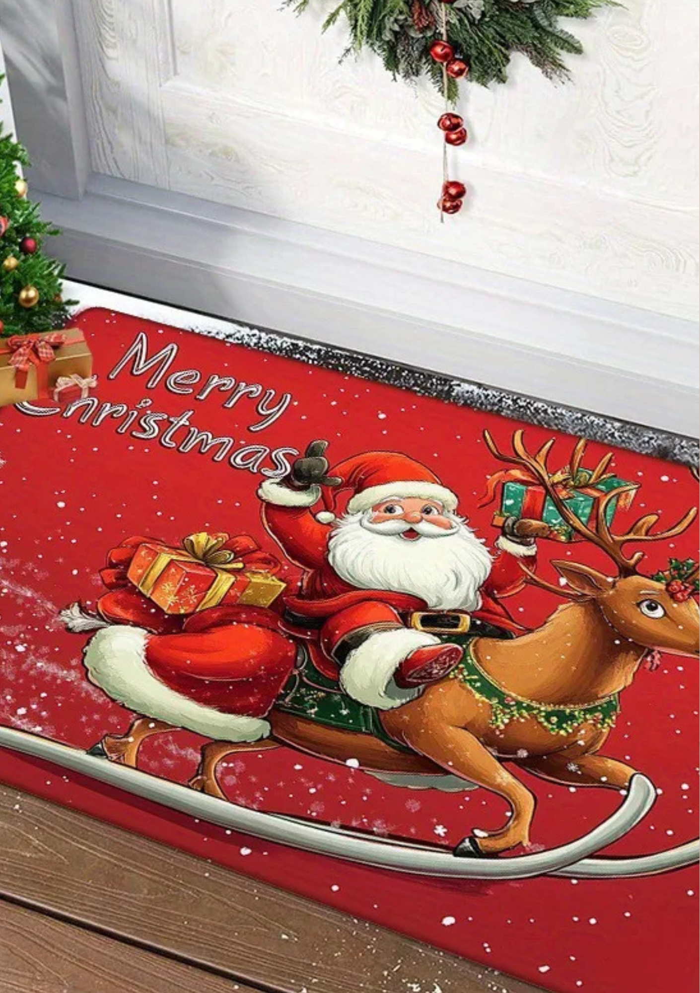 Tapete de Porta Feliz Natal