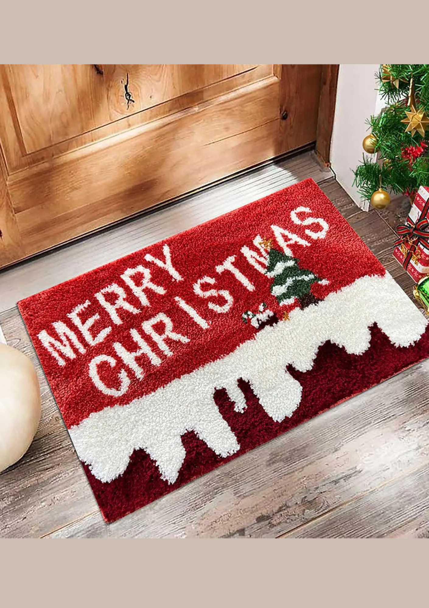 Tapete de Porta Feliz Natal