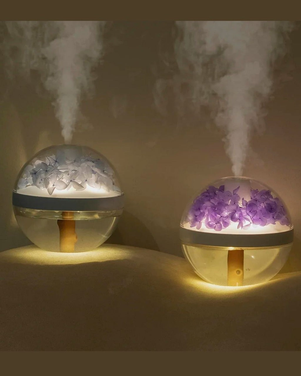 Umidificador de Ar USB Recarregável Luz LED Névoa Ultrassônica e Hidratação