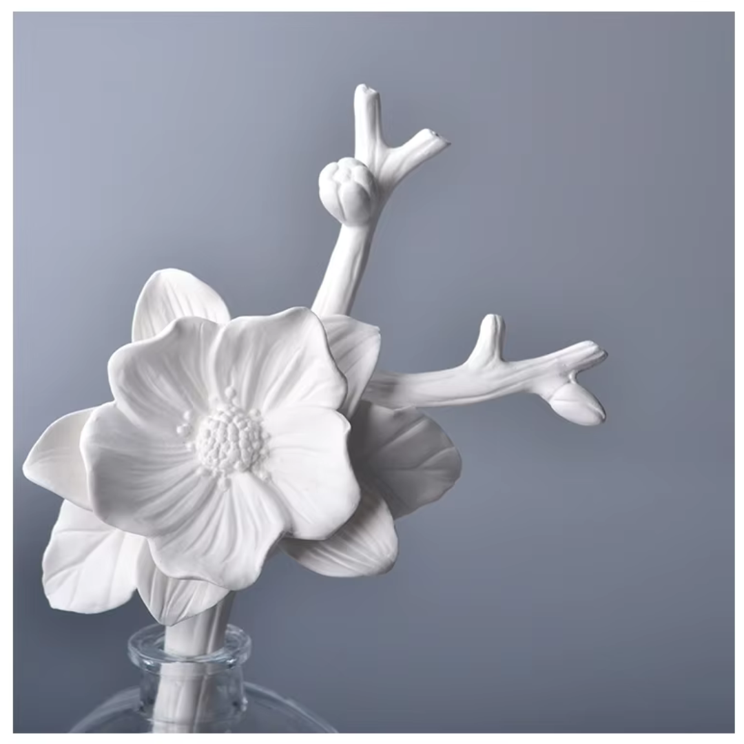 Vareta para Difusor em Cerâmica com Formato de Flor