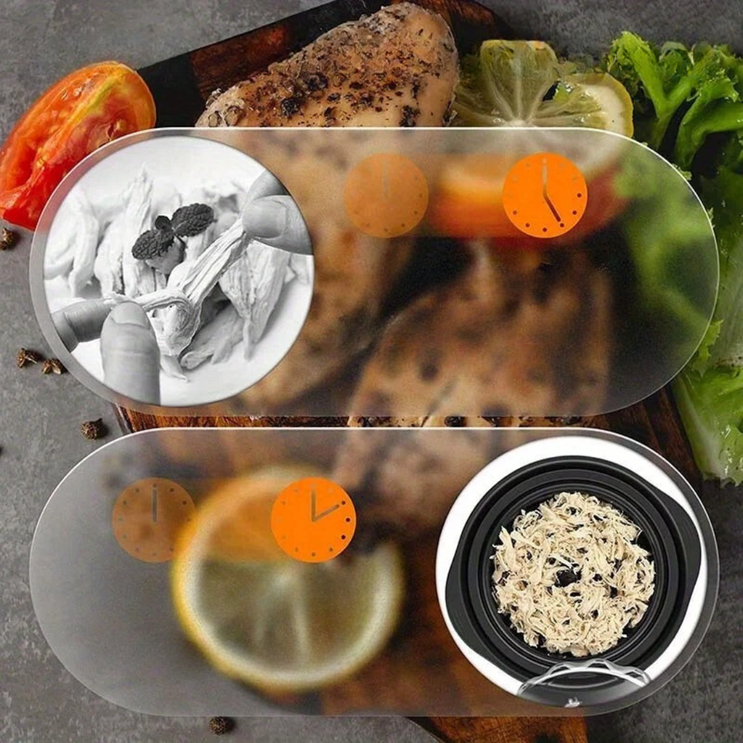 Desfiador de Frango com Tampa Transparente com Base Antiderrapante