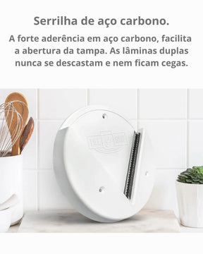 Abridor de Frascos e Garrafas sob o Armário com Antiderrapante