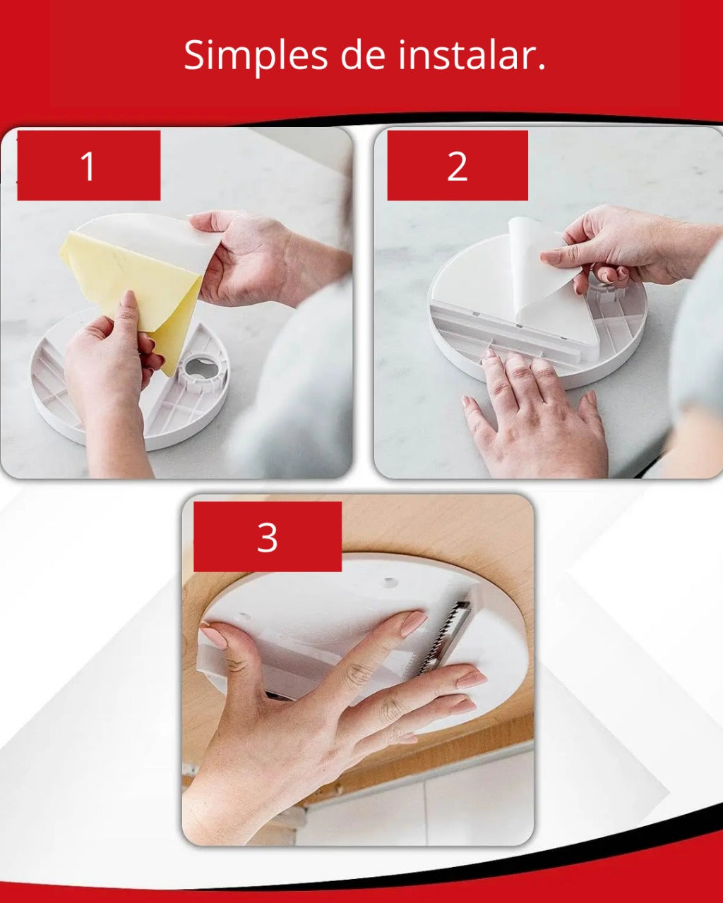 Abridor de Frascos e Garrafas sob o Armário com Antiderrapante