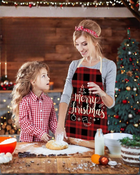 Avental em Linho com Tema Natalino