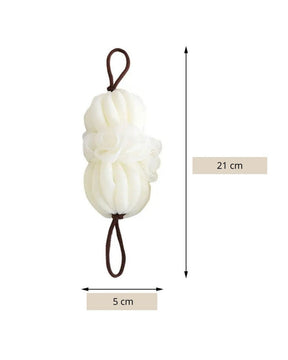 Bola de Banho Esfoliante com 2 Peças Limpeza e Esfoliação Corporal