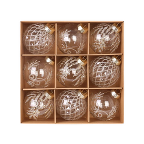 Bolas para Árvore de Natal Luxo com 9 Peças