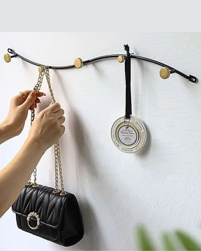 Cabide de Parede Moderno em Ferro para Entrada e Sala