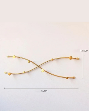 Cabide de Parede Moderno em Ferro para Entrada e Sala