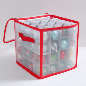 Caixa de Armazenamento de 64 Grades para Decoração de Natal