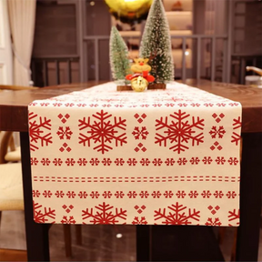 Caminho de Mesa Natalino Floco de Neve