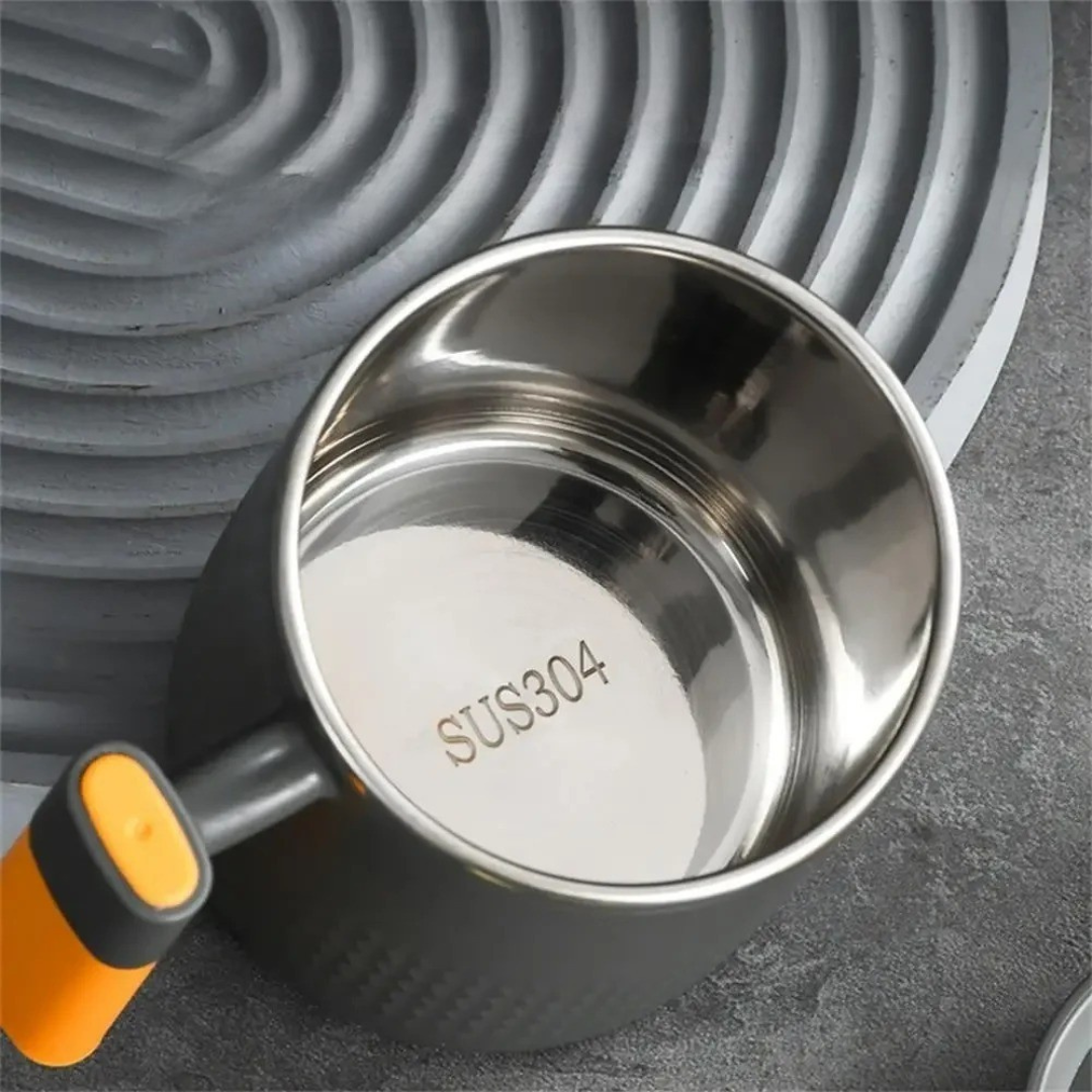 Caneca de Café de Aço Inoxidável com Tampa