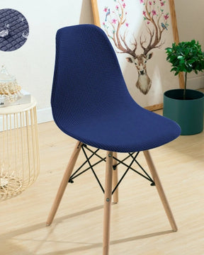 Capa de Cadeira Jacquard à Prova d'Água Curta e Ajustável para Sala de Jantar ou Festa