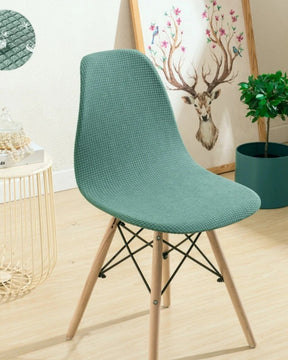 Capa de Cadeira Jacquard à Prova d'Água Curta e Ajustável para Sala de Jantar ou Festa