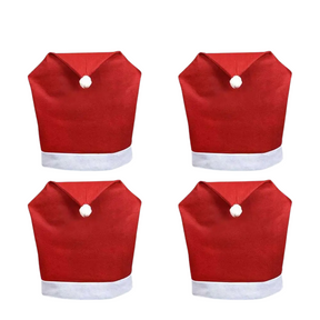 Capa para Cadeira de Natal Chapéu de Papai Noel