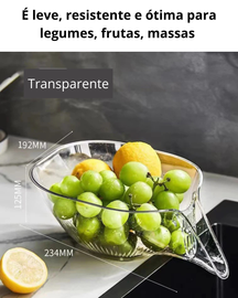 Cesta Escorredora Multifuncional para Pia Drenagem e Cozinha Prática