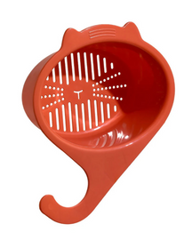 Cesta de Drenagem para Pia em Forma de Gato Organizador Multifuncional para Cozinha