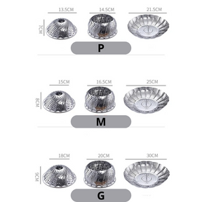 Cesto de Vapor Expansível de Aço Inoxidável
