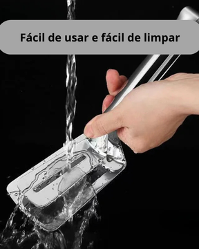 Clipe de Pá de Peixe Frito em Aço Inoxidável 2 em 1 Espátula Dupla para Grelhados