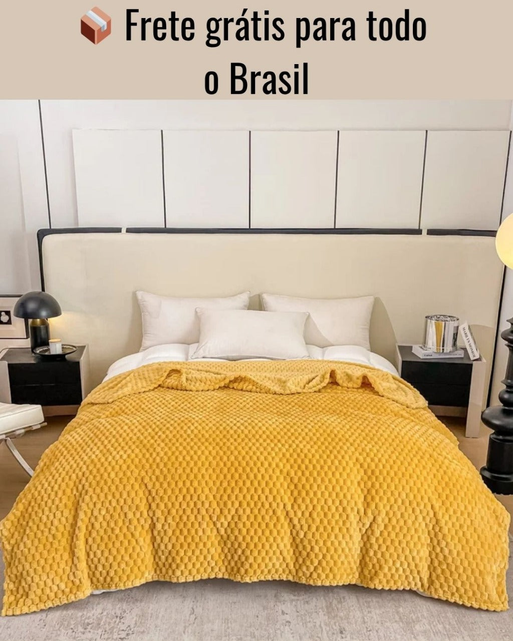 Cobertor Xadrez Quente para Cama e Sofá Tecido Confortável e Respirável