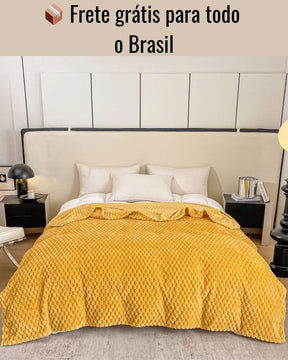 Cobertor Xadrez Quente para Cama e Sofá Tecido Confortável e Respirável