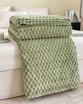 Cobertor Xadrez Quente para Cama e Sofá Tecido Confortável e Respirável