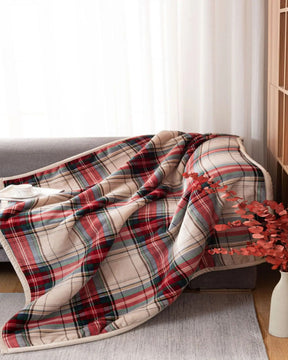 Cobertor de Flanela Dupla Face com Lã de Cordeiro Aconchego para Dormitório e Cama