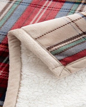 Cobertor de Flanela Dupla Face com Lã de Cordeiro Aconchego para Dormitório e Cama