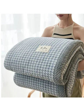 Cobertor de Malha Chenille Crochê Macio e Lavável