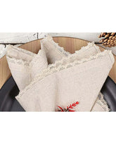 Conjunto 10 Guardanapos de Linho e Algodão 40x40cm para Jantar e Festa