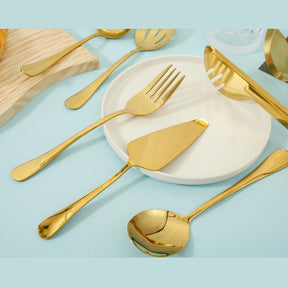 Conjunto Completo de Talheres para Servir em Aço Inoxidável