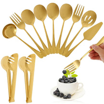 Conjunto Completo de Talheres para Servir em Aço Inoxidável