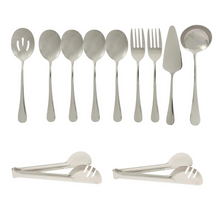 Conjunto Completo de Talheres para Servir em Aço Inoxidável