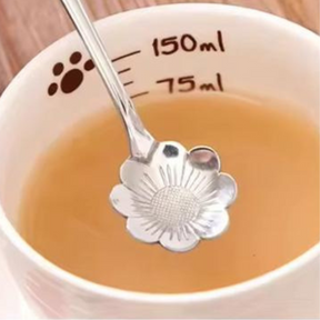 Conjunto de 4 Colheres de Café em Aço Inoxidável