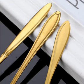 Conjunto de 4 Colheres de Café em Aço Inoxidável