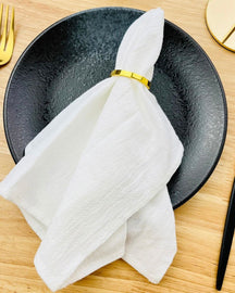 Conjunto de 6 Guardanapos de Algodão Decoração para Mesa e Eventos