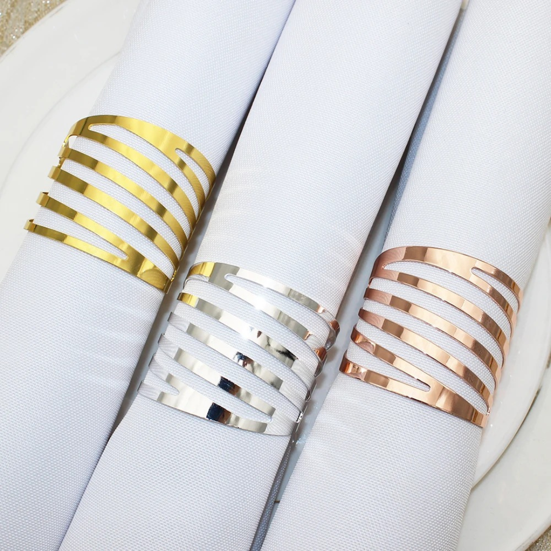 Conjunto de Anéis para Guardanapos Classic 20 Peças