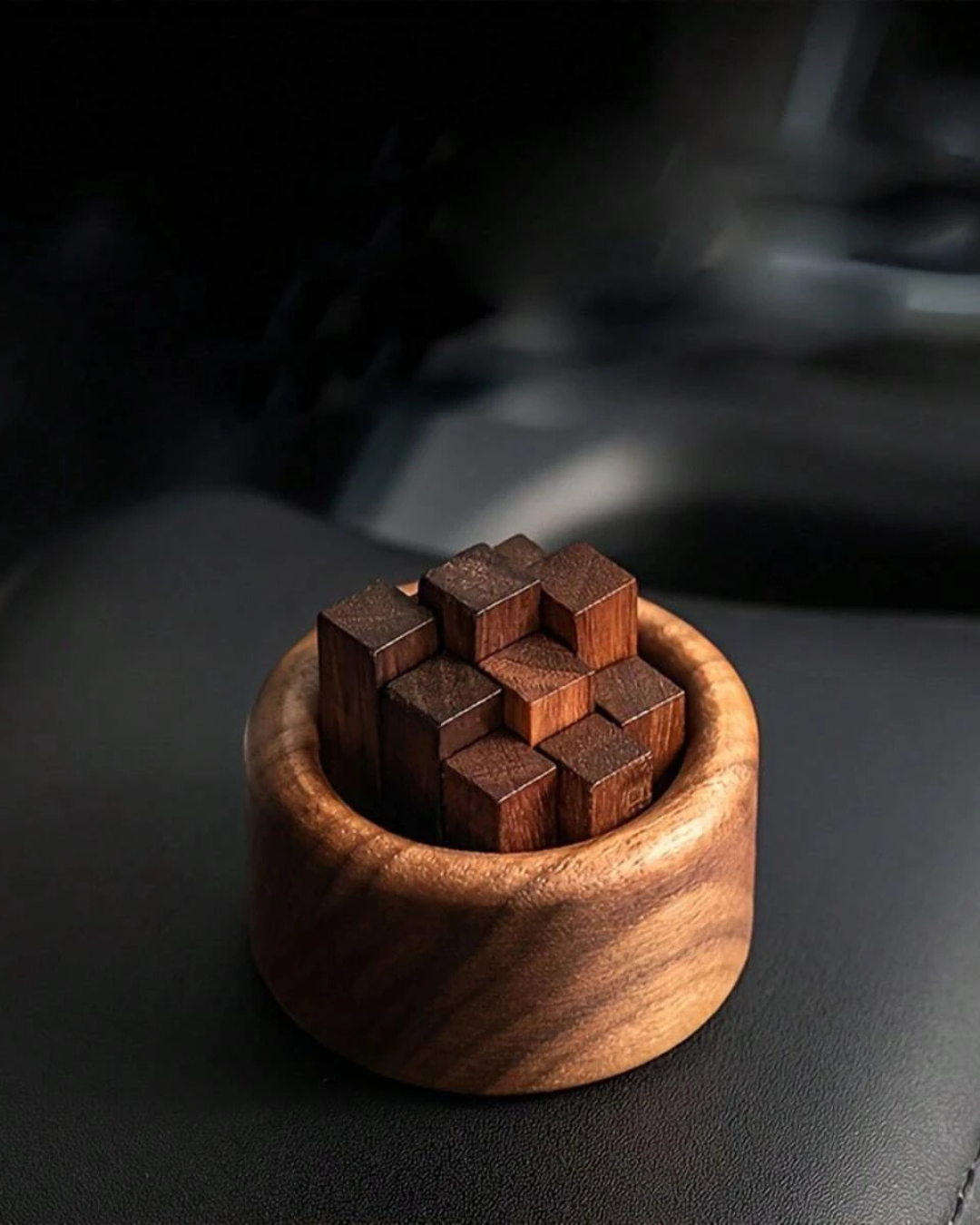 Conjunto de Difusores de Óleo Essencial em Madeira Noz Aromaterapia e Decoração