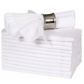 Conjunto de Guardanapos de Linho com Bainha 12 Peças