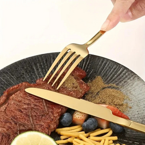 Conjunto de Talheres Slim de Aço Inoxidável 30 Peças