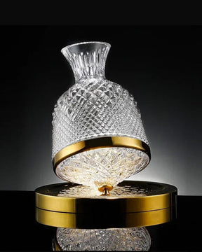 Copo Decantador Rotativo 360º de Vidro Cristal 1,5L Aerador e Dispensador de Vinho