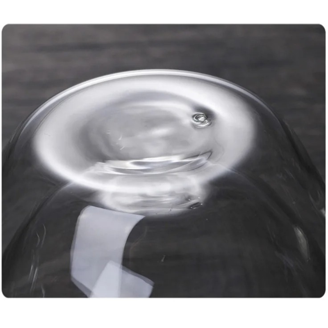 Copo de Vidro de Parede Dupla com Isolamento Térmico