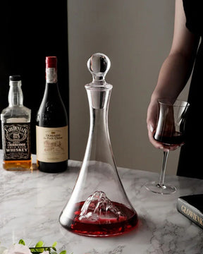 Decantador de Vidro Transparente Moderno para Vinho e Brandy Ideal para Festas e Jantares