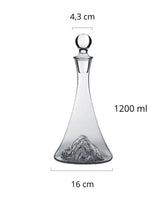 Decantador de Vidro Transparente Moderno para Vinho e Brandy Ideal para Festas e Jantares